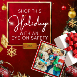 Blog title and holiday image with gifts, snowflakes, and ornaments